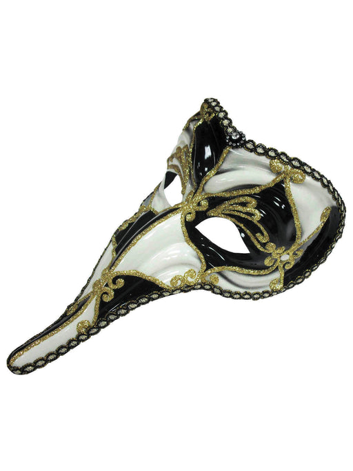 Loki Black & Gold Beak Eyemask