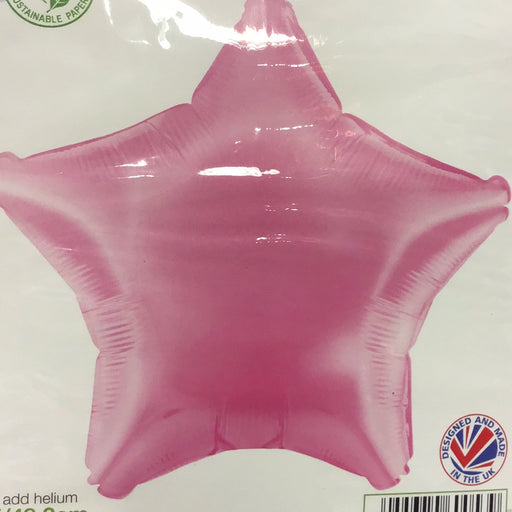 19" Foil Star Balloon - Light Pink