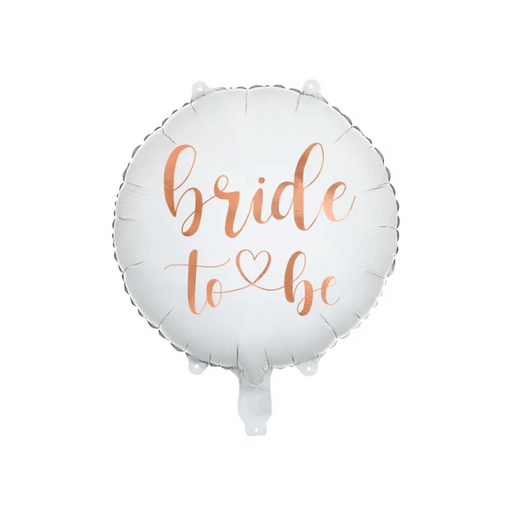 18" Foil Bride To Be Balloon - Rose Gold Script
