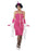 1920's Flapper Pink (Long) Costume - The Ultimate Balloon & Party Shop