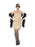 1920's Flapper Gold (Short) Costume - The Ultimate Balloon & Party Shop
