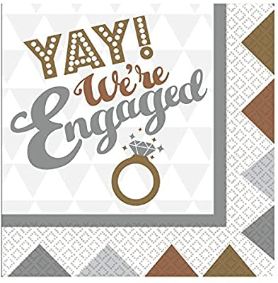 OMG Engagement Napkins - The Ultimate Balloon & Party Shop
