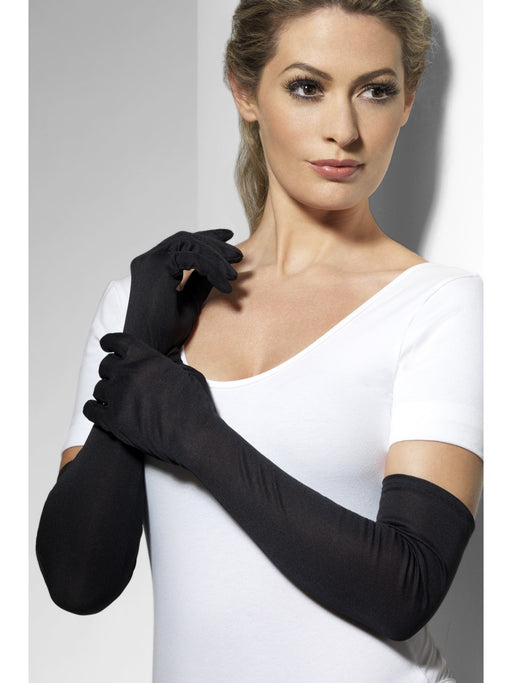 Long Evening Style Gloves - Black - The Ultimate Balloon & Party Shop