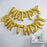 Happy Birthday Balloon Banner in Gold - The Ultimate Balloon & Party Shop