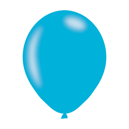 Latex Plain Balloons - Caribbean Blue (10pk)