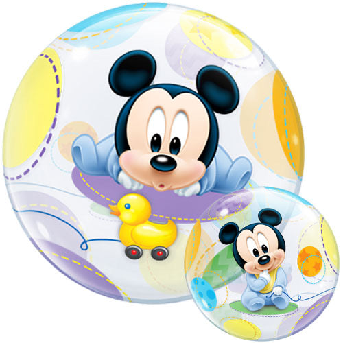 Deco Bubble Balloon -  Baby Mickey - The Ultimate Balloon & Party Shop