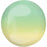 Orb Ombré Foil Balloon - Green & Yellow - The Ultimate Balloon & Party Shop