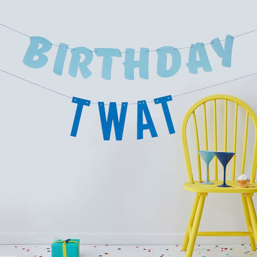 Birthday Adult Bunting - Birthday Tw*t