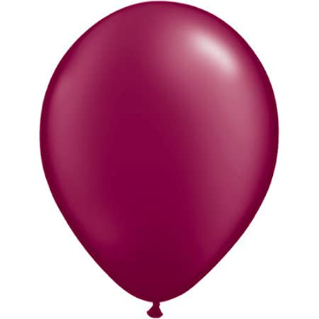 Latex Plain Balloons - Metallic Burgundy (10pk)