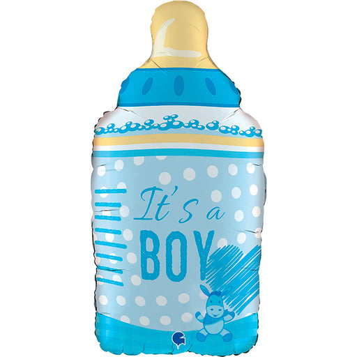 29” Foil It's A Boy Baby Bottle Balloon