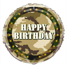 18" Foil Army Happy Printed Balloon - The Ultimate Balloon & Party Shop