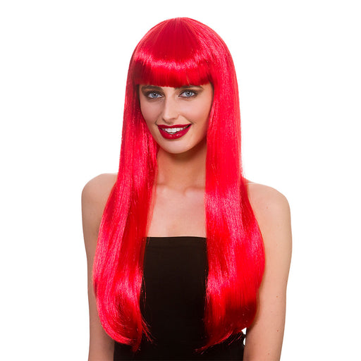 Red Fantasy Female Wig
