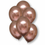 Latex Plain Balloons - Satin Rose Copper (10pk)
