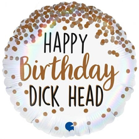 Adult Birthday Foil Balloon - D*ck Head - The Ultimate Balloon & Party Shop