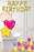Dotty Pink & Gold Birthday foils in a Box delivered Nationwide - The Ultimate Balloon & Party Shop