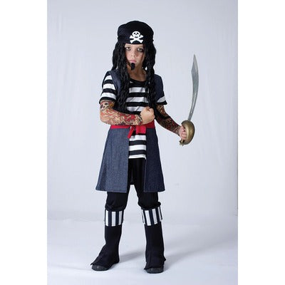 Tattoo Pirate Boy Children's Costume - The Ultimate Balloon & Party Shop