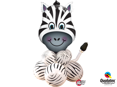 Fun Animal Column - Zebedee Zebra - The Ultimate Balloon & Party Shop