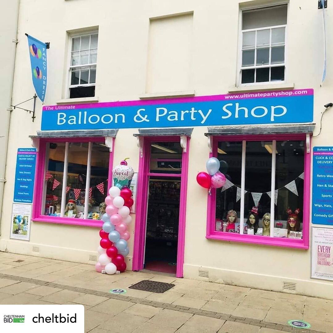 New Party Shop Open Sign and Store Front. The Ultimate Balloons & Party Shop.  Fancy Dress & Balloon Suppliers.
