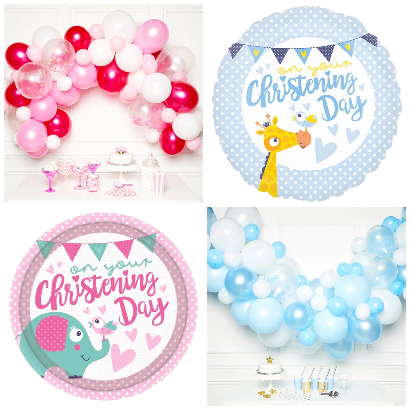 Christening-Balloons-Decorations The Ultimate Balloon And Party Shop Cheltenham & Gloucester Balloons & Fancy Dress