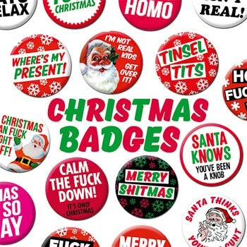 Adult Christmas Badges & Pens