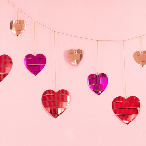 Fringed Heart String Bunting