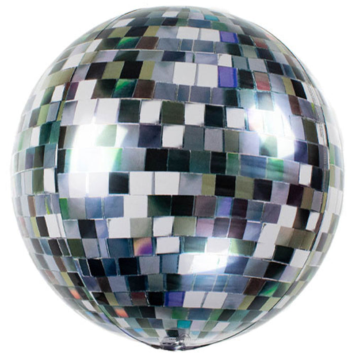 15" Foil Disco Ball Globe Balloon The Ultimate Balloon And Party Shop Cheltenham & Gloucester Balloons & Fancy Dress 