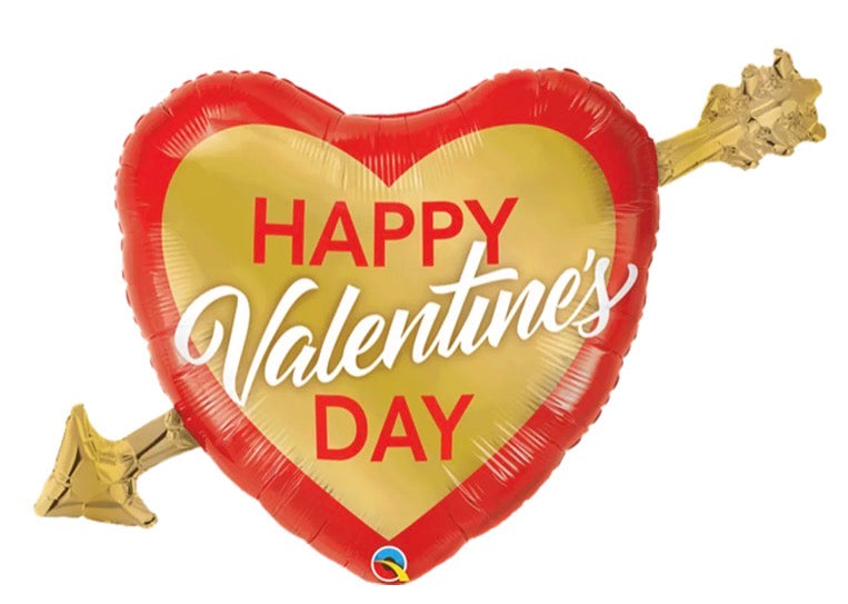 41” Valentine’s Day Arrow Heart Balloon The Ultimate Balloon And Party Shop Cheltenham & Gloucester Balloons & Fancy Dress 
