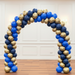 Corporate Outdoor/Indoor Spiral Balloon Arch - Blues/Gold The Ultimate Balloon And Party Shop Cheltenham & Gloucester Balloons & Fancy Dress 