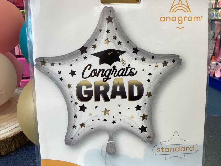 18" Foil Graduation Star Balloon