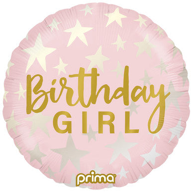 18" Foil Happy Birthday - Pink Birthday Girl