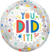15" Foil “You Did It” Orbz Balloon The Ultimate Balloon And Party Shop Cheltenham & Gloucester Balloons & Fancy Dress 