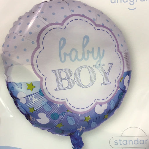 18" Foil Baby Boy Round Balloon