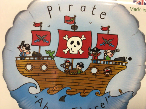 18" Birthday Ahoy Pirate Printed Balloon The Ultimate Balloon And Party Shop Cheltenham & Gloucester Balloons & Fancy Dress 