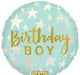18" Birthday Foil Balloon - BIrthday Boy blue stars The Ultimate Balloon And Party Shop Cheltenham & Gloucester Balloons & Fancy Dress 
