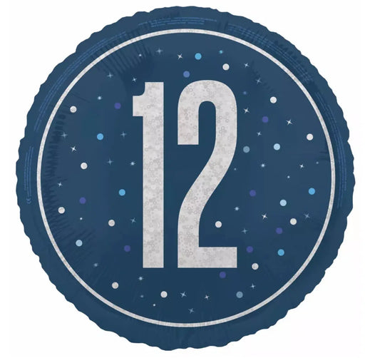 18" Foil Age 12 Balloon - Navy The Ultimate Balloon And Party Shop Cheltenham & Gloucester Balloons & Fancy Dress 