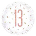 18" Foil Age 13 Balloon - Rose Gold Dots The Ultimate Balloon And Party Shop Cheltenham & Gloucester Balloons & Fancy Dress 
