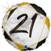 18" Foil Age 21 Balloon - Black & Gold Marble The Ultimate Balloon And Party Shop Cheltenham & Gloucester Balloons & Fancy Dress 
