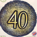 18" Foil Age 40 Balloon - Navy & Gold The Ultimate Balloon And Party Shop Cheltenham & Gloucester Balloons & Fancy Dress 