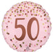 18" Foil Age 50 Balloon - Pink Dots Glitz The Ultimate Balloon And Party Shop Cheltenham & Gloucester Balloons & Fancy Dress 