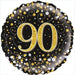 18" Foil Age 90 Balloon - Black & Gold Glitz The Ultimate Balloon And Party Shop Cheltenham & Gloucester Balloons & Fancy Dress 