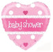 18" Foil Baby Shower Heart Balloon - Pink The Ultimate Balloon And Party Shop Cheltenham & Gloucester Balloons & Fancy Dress 