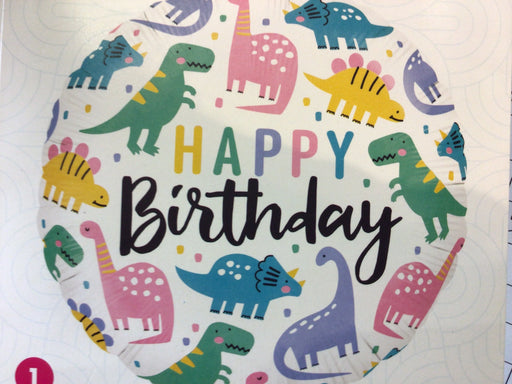 18" Foil Birthday Colourful Dino Balloon The Ultimate Balloon And Party Shop Cheltenham & Gloucester Balloons & Fancy Dress 