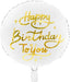 18" Foil Happy Birthday Balloon - Gold Script The Ultimate Balloon And Party Shop Cheltenham & Gloucester Balloons & Fancy Dress 