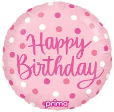 18" Foil Happy Birthday - Bright Pink The Ultimate Balloon And Party Shop Cheltenham & Gloucester Balloons & Fancy Dress 
