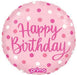 18" Foil Happy Birthday - Bright Pink The Ultimate Balloon And Party Shop Cheltenham & Gloucester Balloons & Fancy Dress 