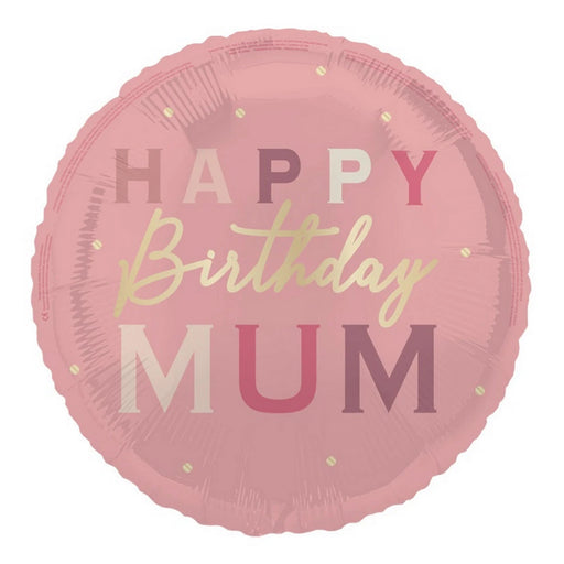 18" Foil Happy Birthday - Mum The Ultimate Balloon And Party Shop Cheltenham & Gloucester Balloons & Fancy Dress 