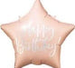 18" Foil Happy Birthday - Pale Pink Star The Ultimate Balloon And Party Shop Cheltenham & Gloucester Balloons & Fancy Dress 