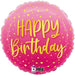 18" Foil Happy Birthday To You - Pink Sparkle Dots The Ultimate Balloon And Party Shop Cheltenham & Gloucester Balloons & Fancy Dress 