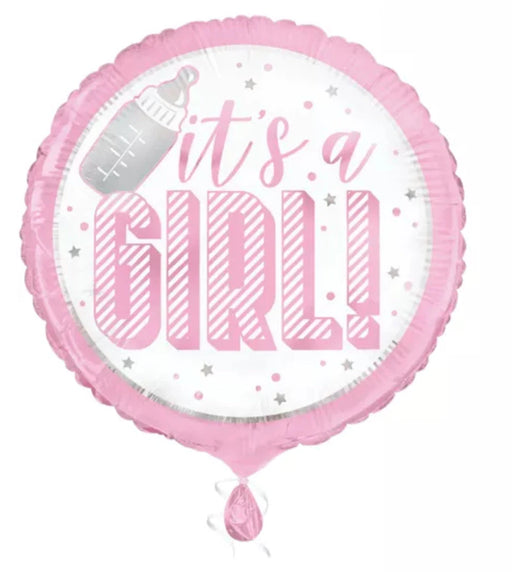 18" Foil It’s A Girl Bottle Balloon The Ultimate Balloon And Party Shop Cheltenham & Gloucester Balloons & Fancy Dress 