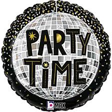 18" Foil Party Balloon - Disco Party Time The Ultimate Balloon And Party Shop Cheltenham & Gloucester Balloons & Fancy Dress 